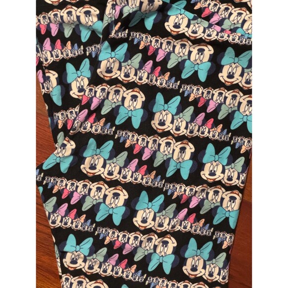 Womans  TALL & CURVY  LULAROE Leggings DISNEY MINNIE MOUSE HEADS PINK  NEW TC - Picture 1 of 1